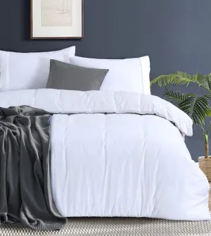 100% Egyptian Cotton 500TC White Single Quilt Cover Set