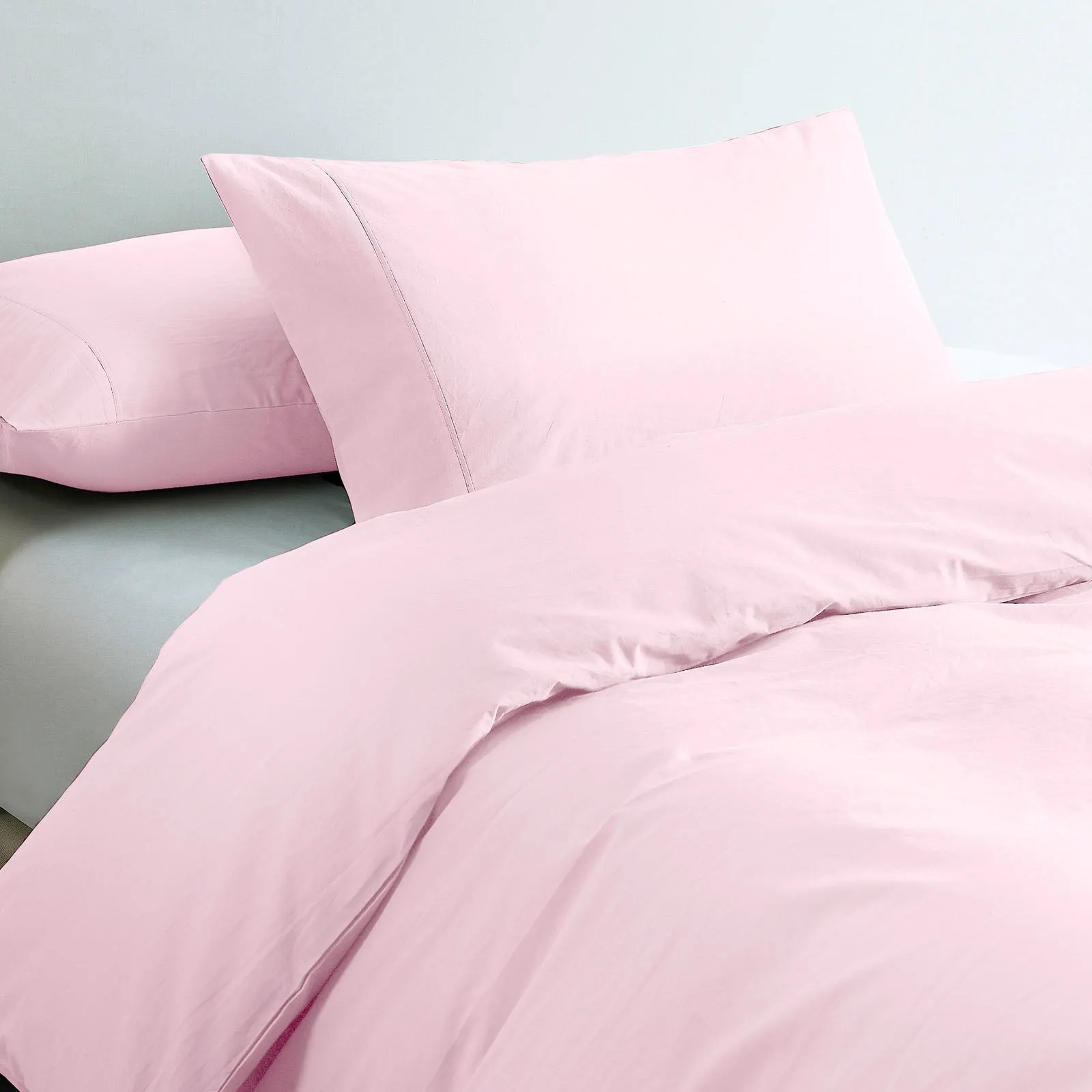 100% Jersey Cotton Quilt Cover Set | Ultra Soft Bedding | Luxurious | King | Pink Marle