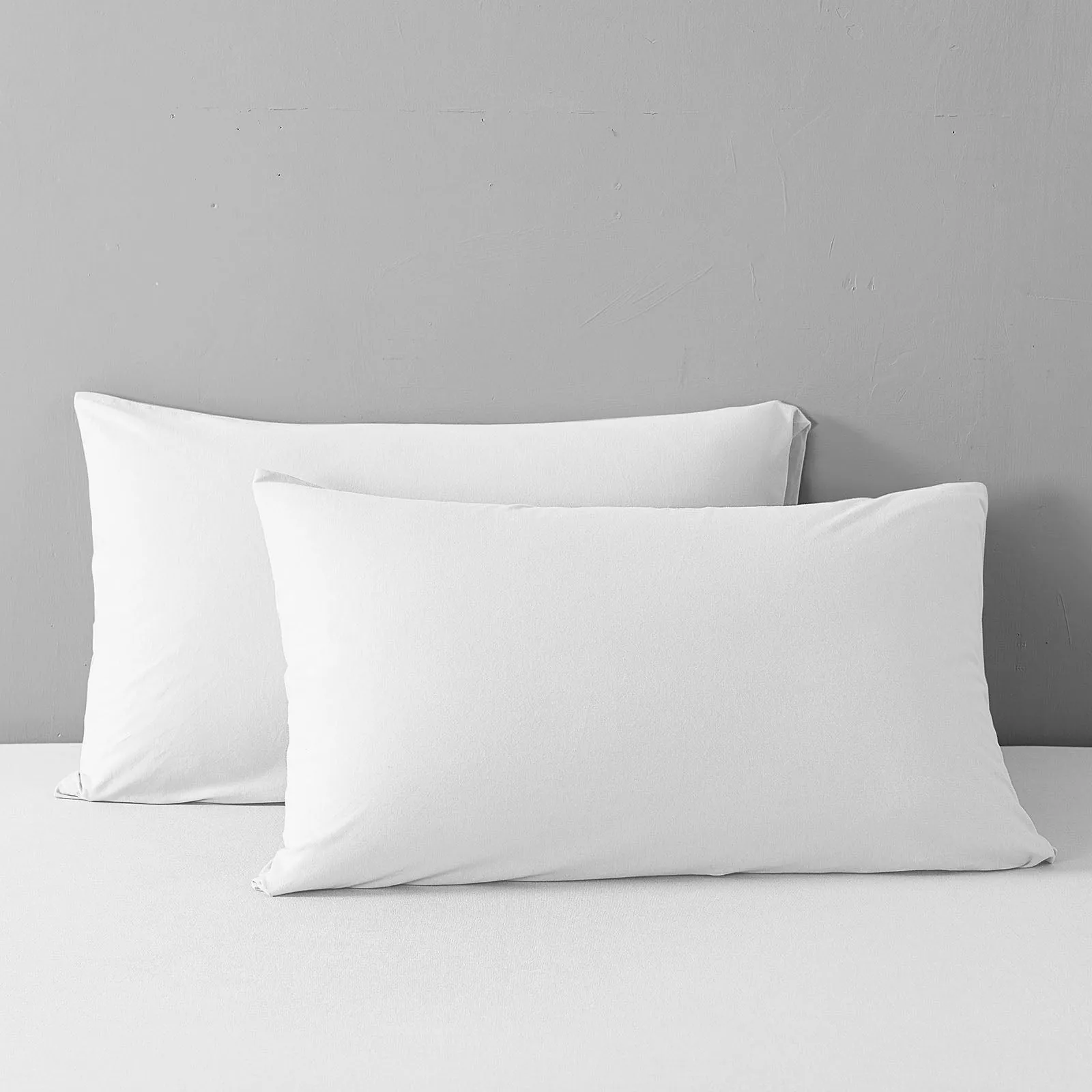 100% Jersey Cotton Quilt Cover Set | Ultra Soft Bedding | Luxurious | King | White
