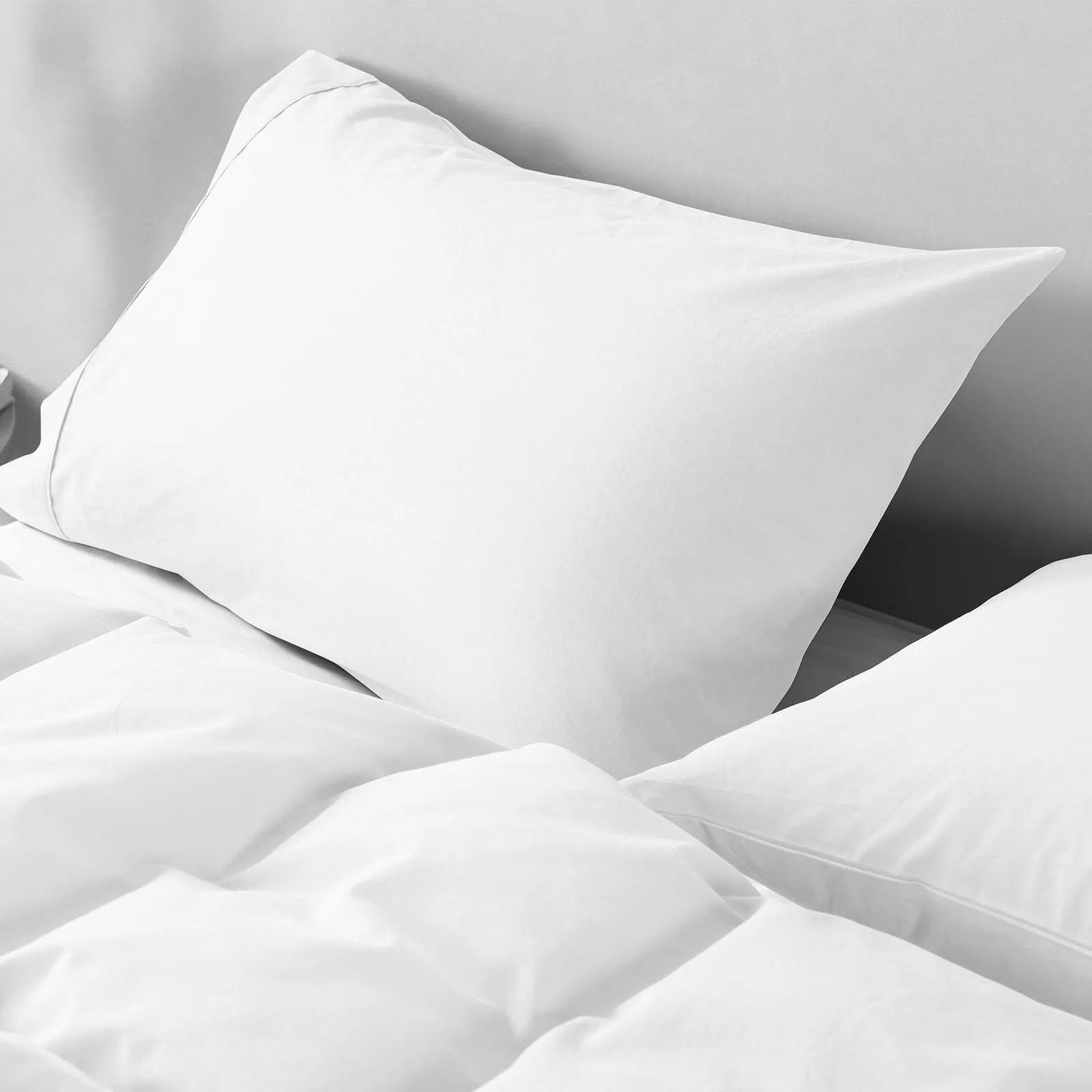 100% Jersey Cotton Quilt Cover Set | Ultra Soft Bedding | Luxurious | King | White
