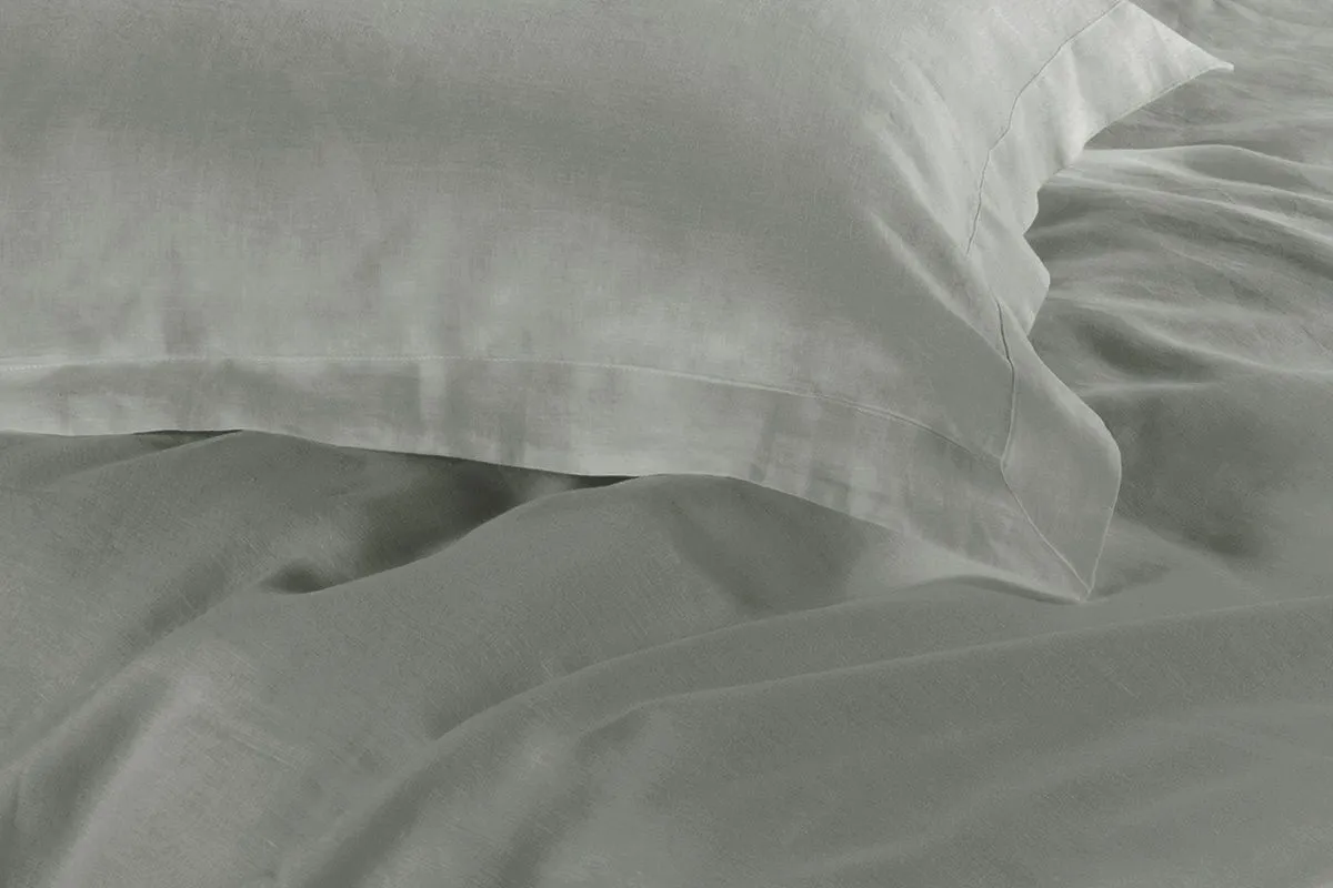 1000TC | Tailored | Double Size | Grey | Duvet Quilt Cover Set
