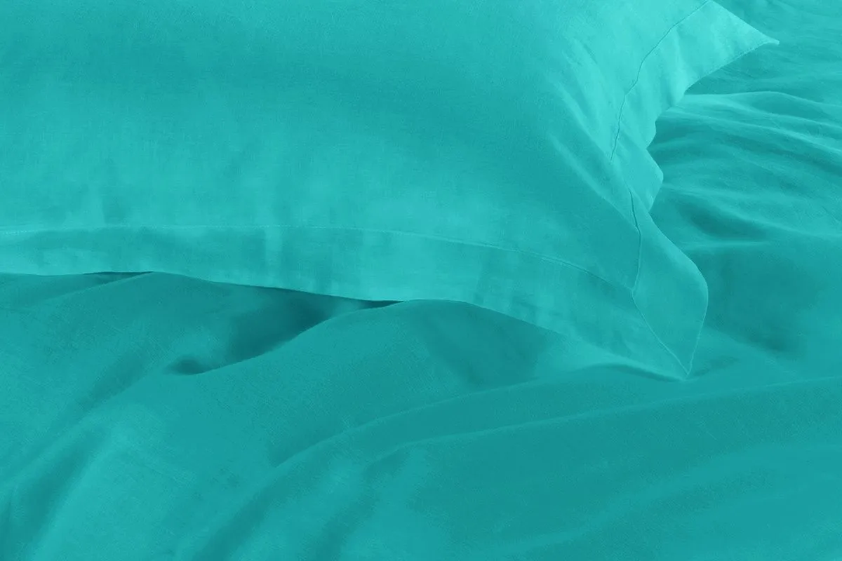 1000TC | Tailored | Double Size | Teal | Duvet Quilt Cover Set