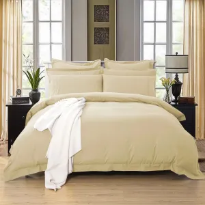 1000TC | Tailored | Single Size | Yellow Cream | Duvet Quilt Cover Set