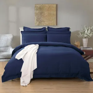 1000TC Tailored | Super King Size | Quilt/Duvet Cover Set | Midnight Blue
