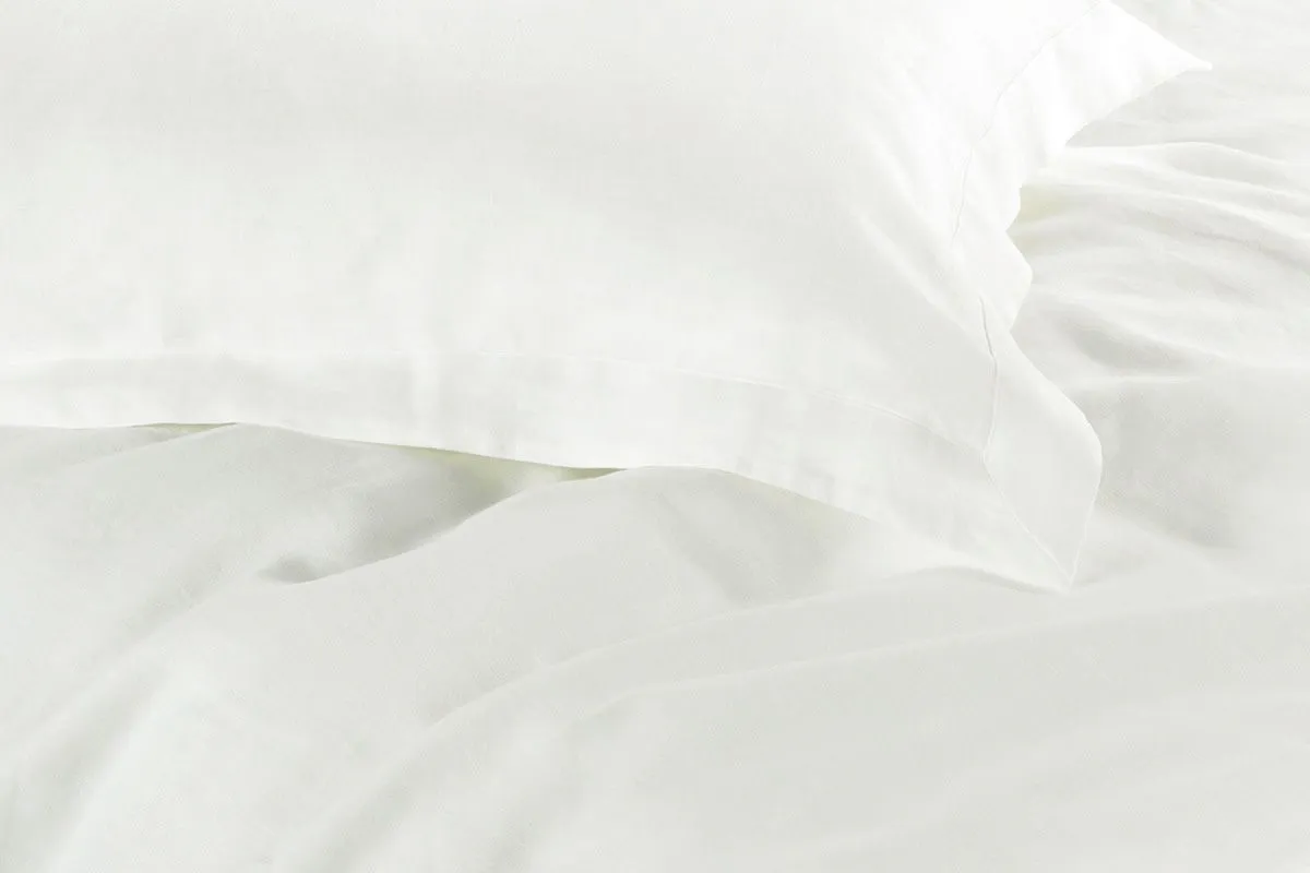 1000TC | Tailored | Super King Size | White | Duvet Quilt Cover Set