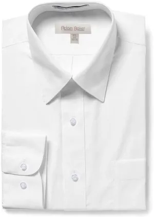 Adam Baker Mens Big & Tall Long Sleeve Button Cuff & French Cuff Formal Solid Dress Shirt