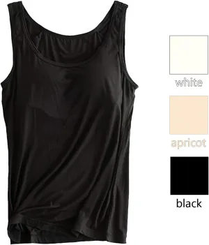 AliChan Womens 3*Tank Tops(XL, Black/White/Apricot), and Blazer(XL, Beige)