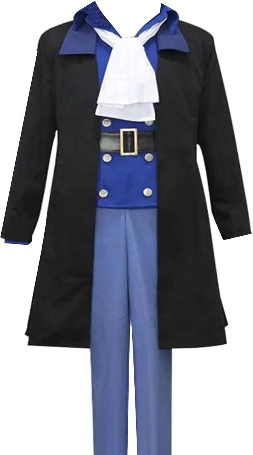 Anime Mens Cosplay Cloak Sabo Coat Pants Belt Suit Uniform Halloween Outfit Christmas