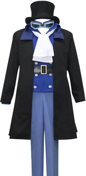 Anime Mens Cosplay Cloak Sabo Coat Pants Belt Suit Uniform Halloween Outfit Christmas