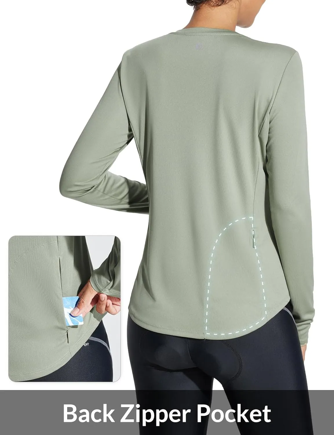 baleaf Women's UPF 50  Sun Shirts UV Protection Long Sleeve SPF Tops Lightweight Quick Dry Outdoor Clothing Pocket