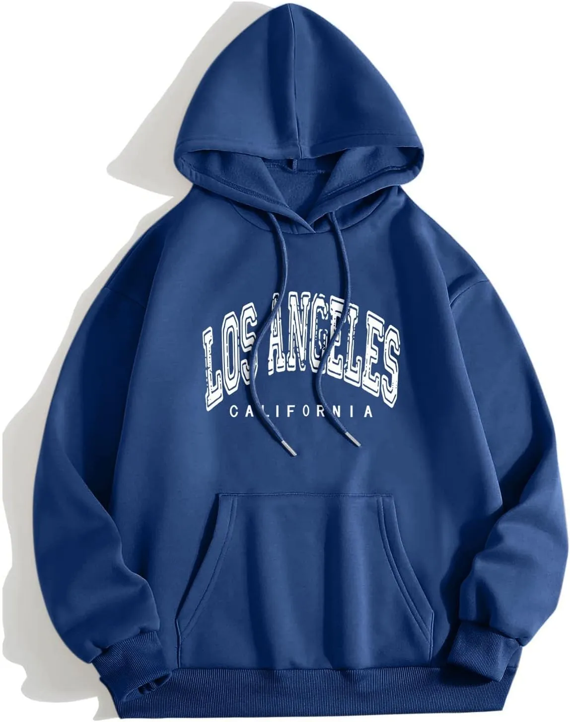BROOKLYN NEW YORK Women's Relaxed Fit Midweight Logo Sleeve Graphic Sweatshirt Hoodie Teens Girls Casual Pullover Comfy Tops