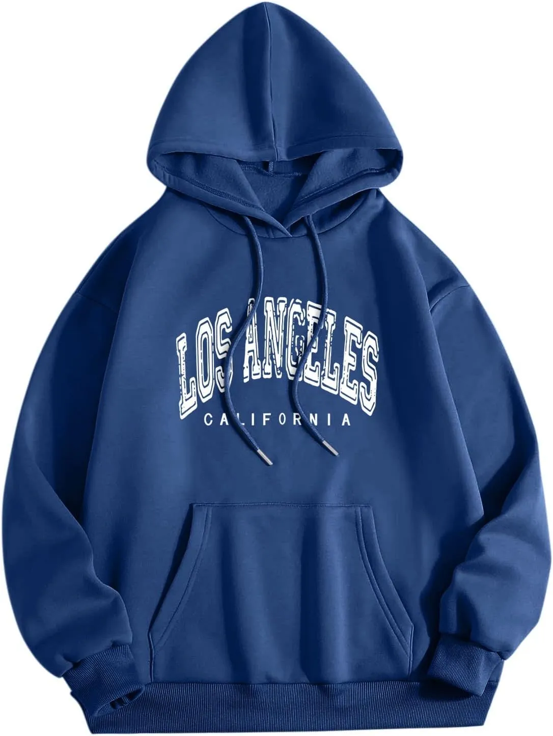 BROOKLYN NEW YORK Women's Relaxed Fit Midweight Logo Sleeve Graphic Sweatshirt Hoodie Teens Girls Casual Pullover Comfy Tops