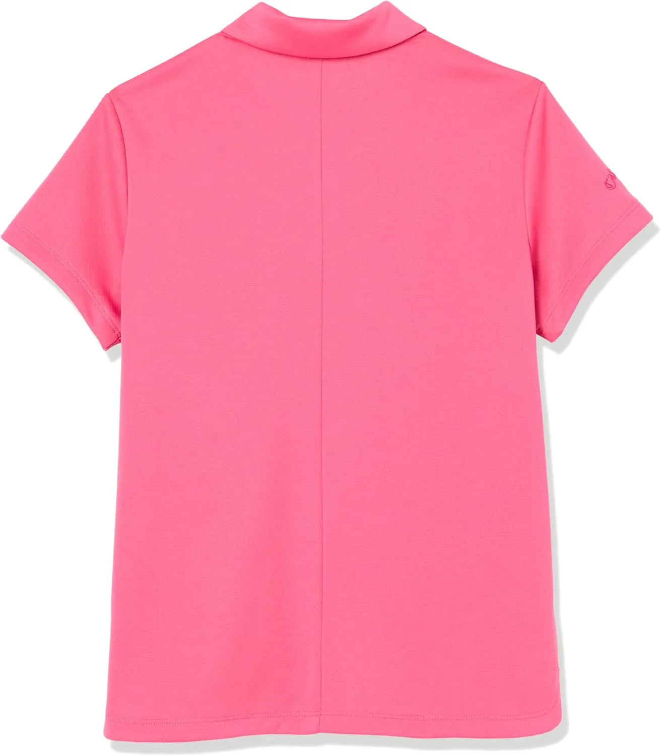 Callaway Girls Micro Hex Solid Short Sleeve Golf Polo Shirt, Moisture-Wicking, Durable Textured Fabric, Sun Protection