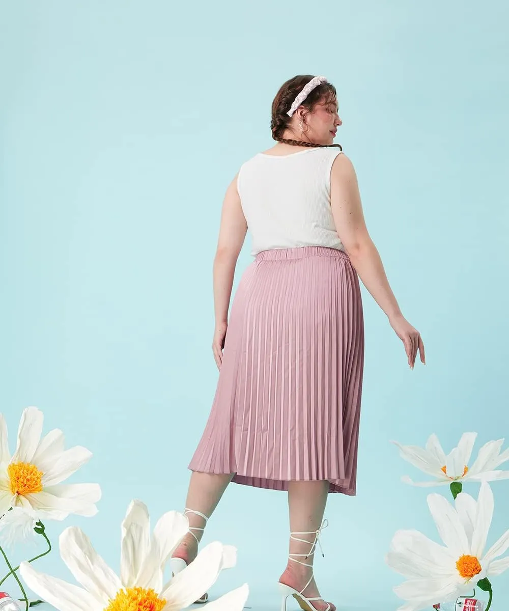 CARCOS Plus Size Midi/Mini Skirks for Women Solid/Star/Striped A Line Flowy High Waist Skirt XL-5XL