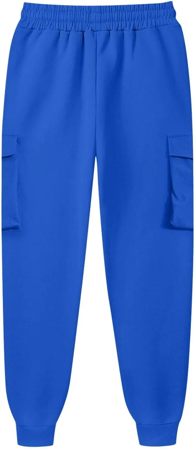 Cargo Pants for Men High Street Leisure Loose Sports Running Solid Color Lace Up Cargo Pants Sweater Men's Jogger