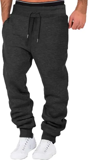 Cargo Sweatpants for Men Work Pants Hiking Cargo Pants Relaxed Winter Men Joggers Pants Loose Fit Men's Classic-Fit