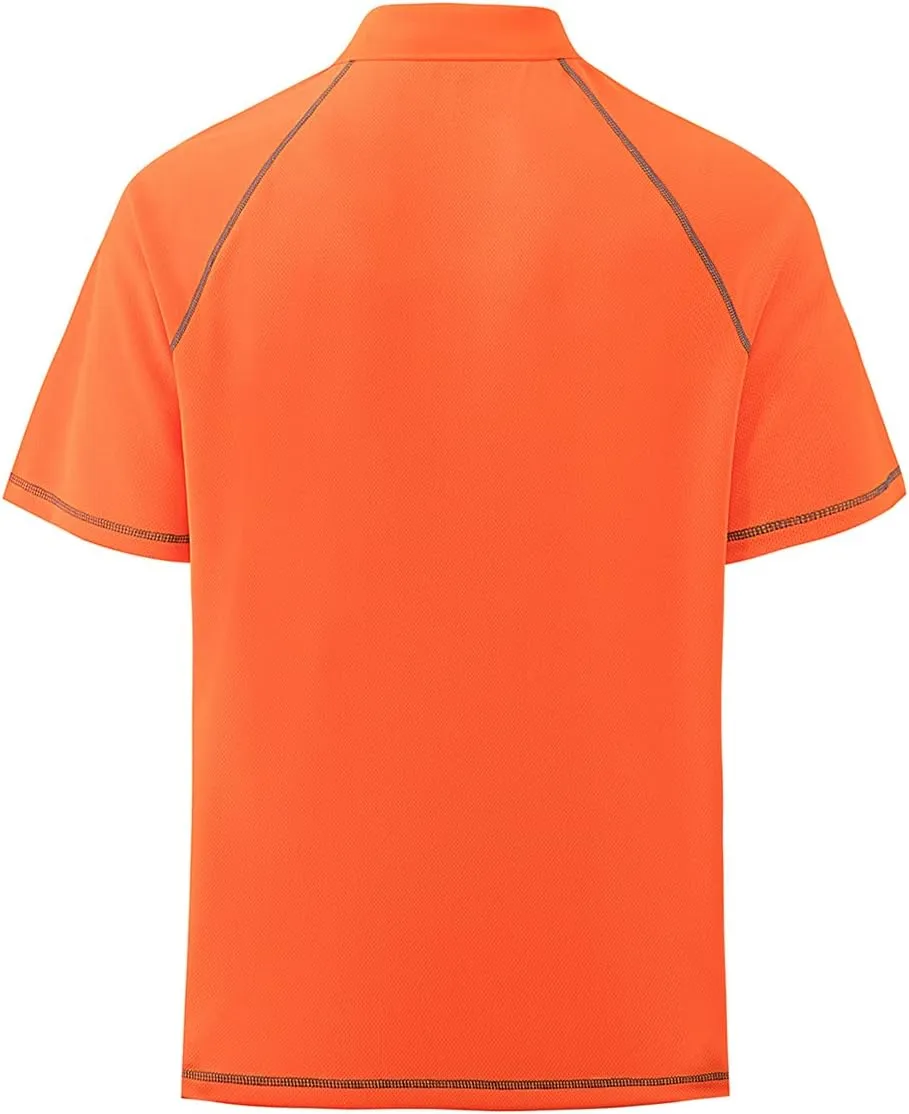 Corna Men's Golf Polo Shirts Short Sleeve Quick Dry Fit Moisture Wicking Running Athletic Big & Tall Performance Soft