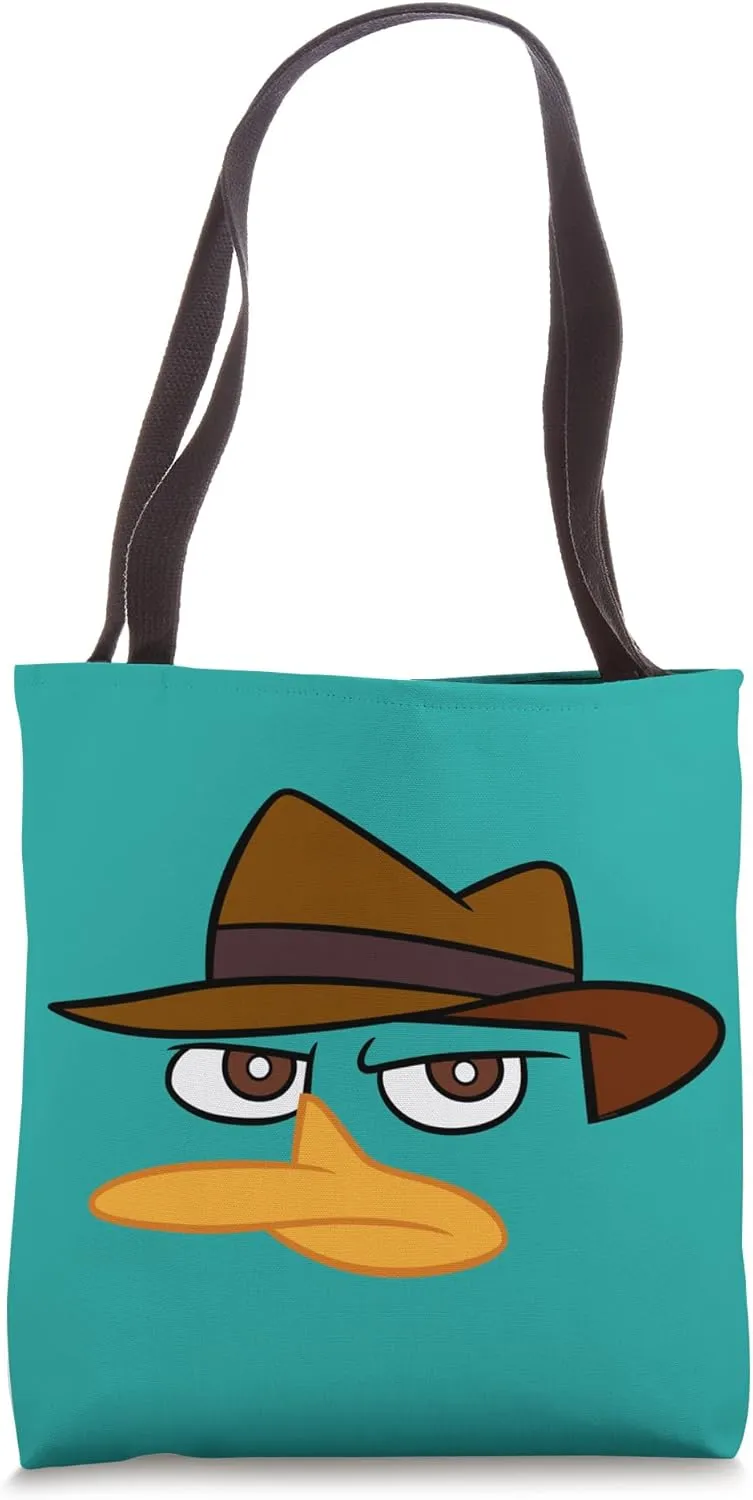 Disney Phineas and Ferb Big Face Perry the Platypus Costume Tote Bag