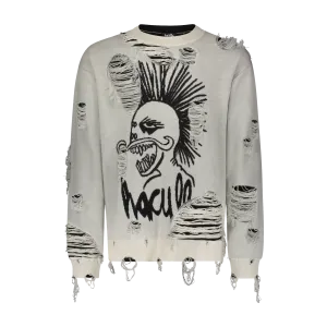 DISTRESSED HACULLA KNITTED SWEATER