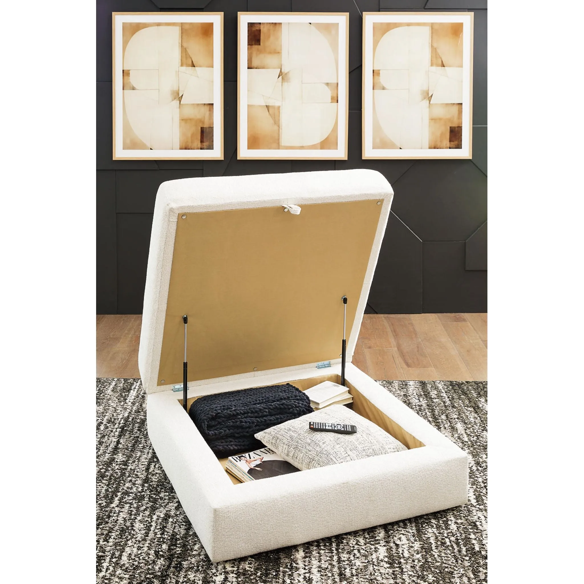 Elissa Court-Exclusive Ottoman with Storage
