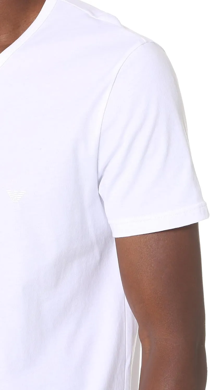 Emporio Armani Men's 3-Pack Regular Fit V-Neck Undershirt