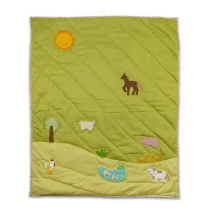 FARM ANIMAL BABY QUILT