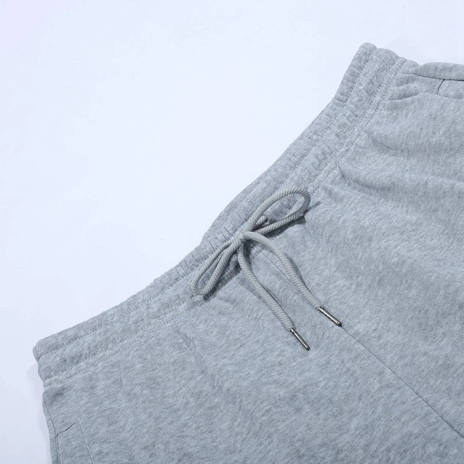 Fleece Cargo Sweatpants for Men Big and Tall Loose Fit Elastic Waist Casual Pants Lightweight Comfy Drawstring Athletic Pants