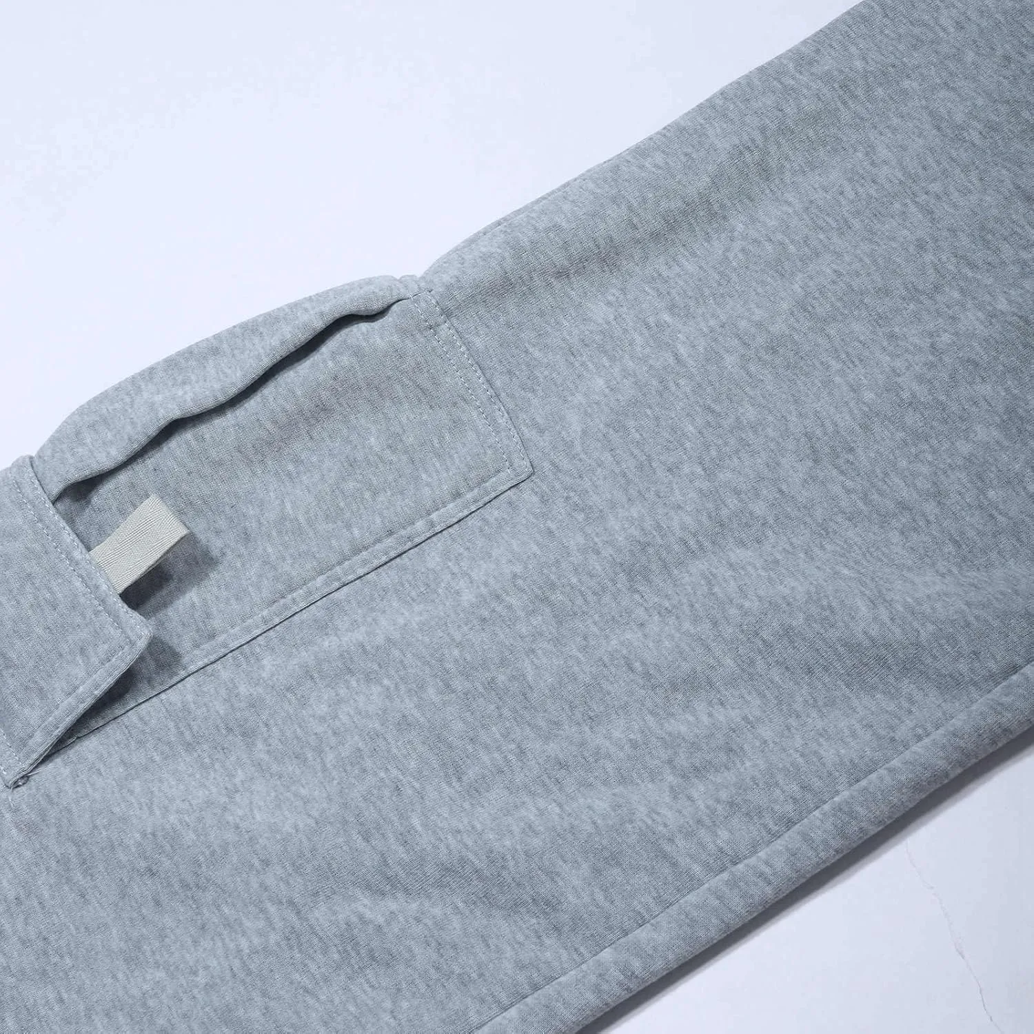Fleece Cargo Sweatpants for Men Big and Tall Loose Fit Elastic Waist Casual Pants Lightweight Comfy Drawstring Athletic Pants