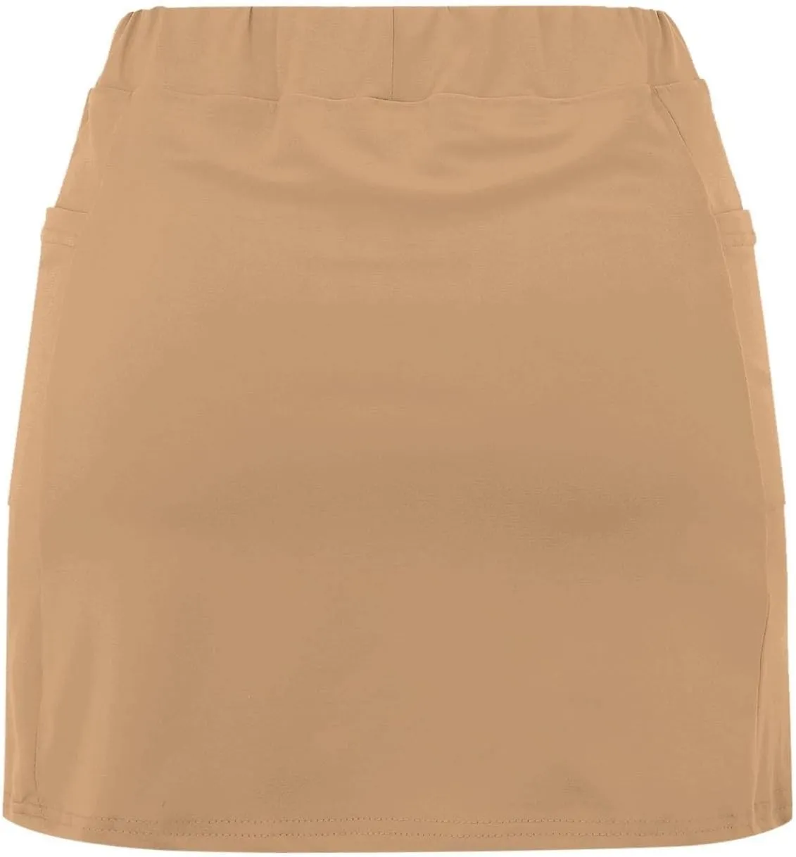 GIERIDUC Athletic Skorts for Women Plus Size Tummy Control Tennis Yoga Skirt Shorts High Waist Solid Comfy Elastic Shorts