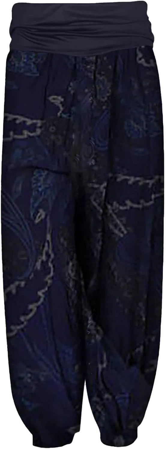 Harem Pants Women Hippie High Waist Boho Petite Length Pants 2024 Plus Size Causal Yoga Flowy Lounge Pajama Joggers