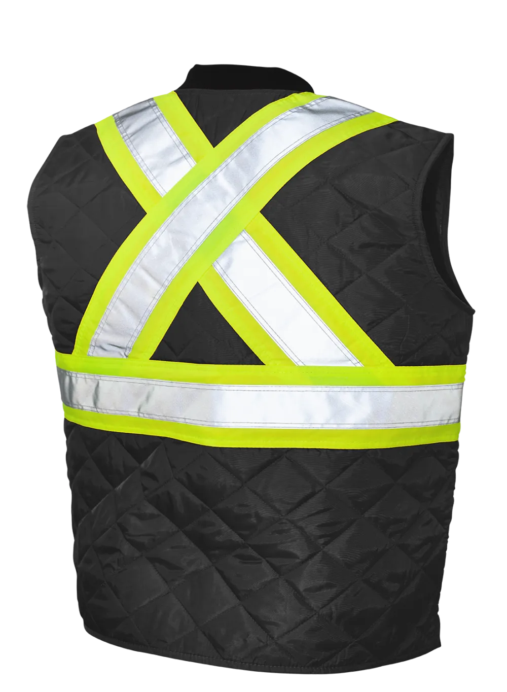 Hi-Vis Quilted Safety Freezer Vest by Tough Duck - Style SV05