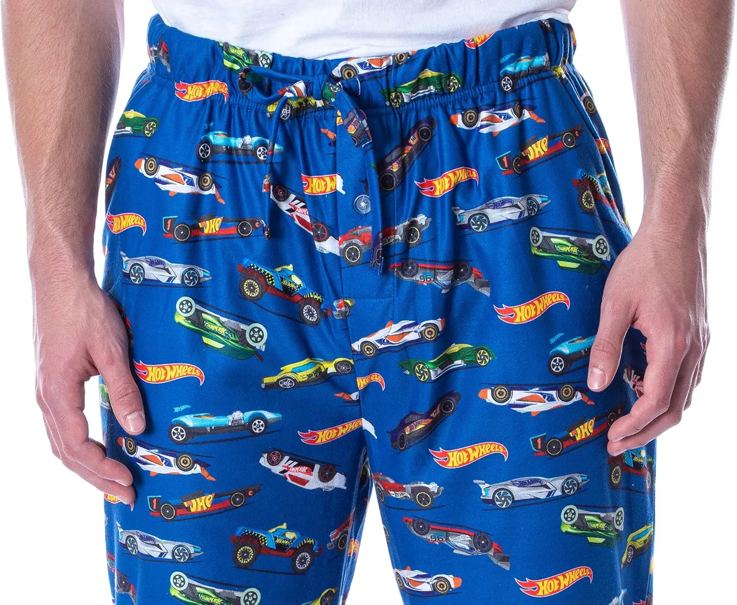 Hot Wheels Cars Adult Men's Allover Die-Cast Cars Print Loungewear Sleep Pajama Pants