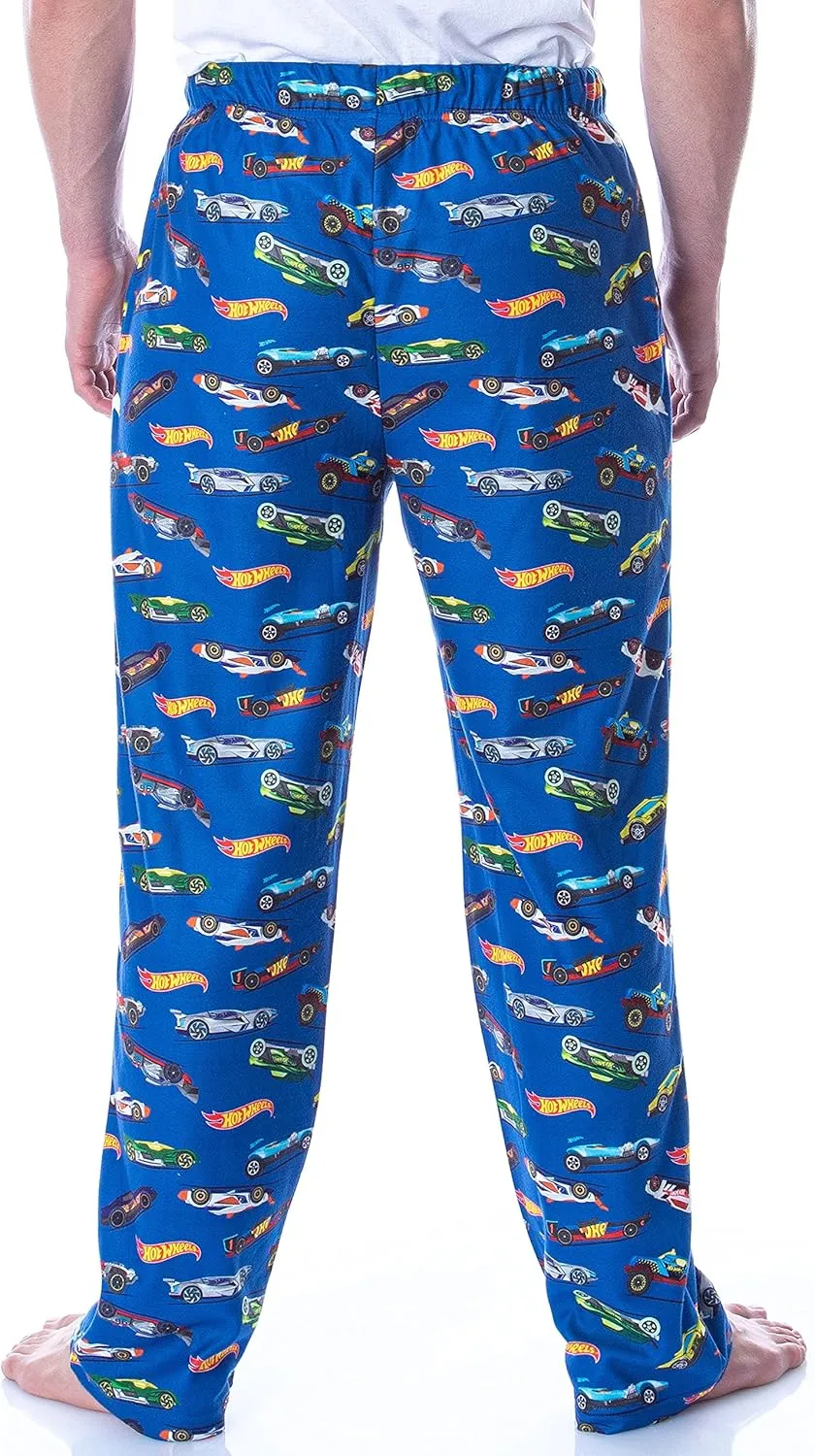 Hot Wheels Cars Adult Men's Allover Die-Cast Cars Print Loungewear Sleep Pajama Pants