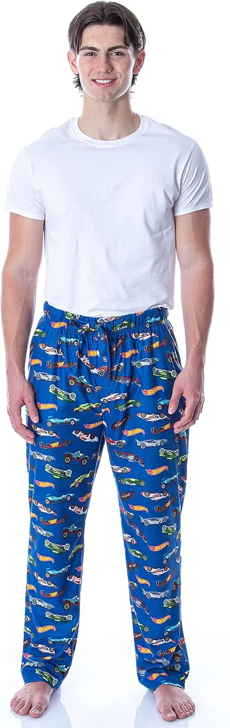 Hot Wheels Cars Adult Men's Allover Die-Cast Cars Print Loungewear Sleep Pajama Pants
