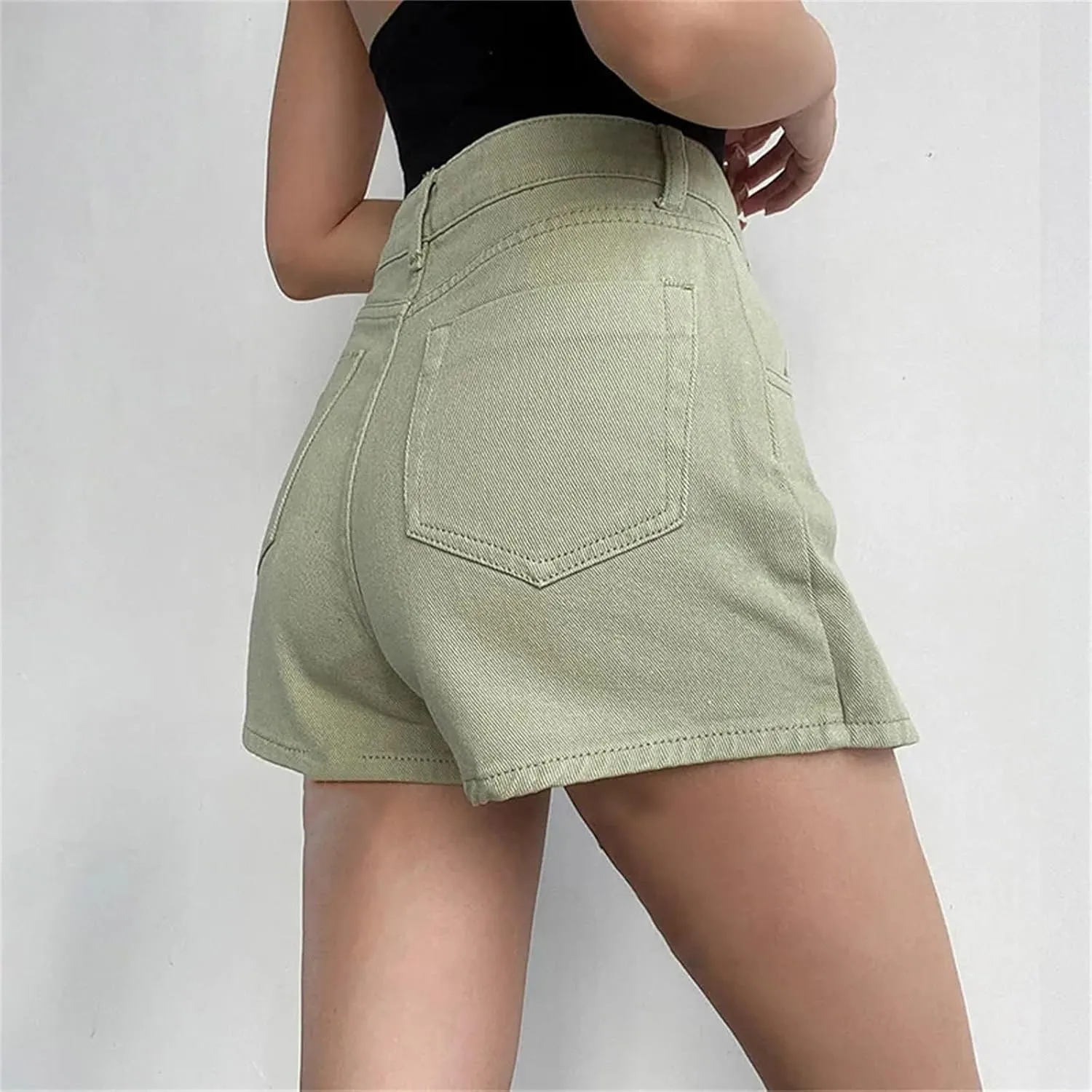 Irregular Denim Skirt for Women Vintage High-Waisted Slim A-Line Jeans Short Skirt