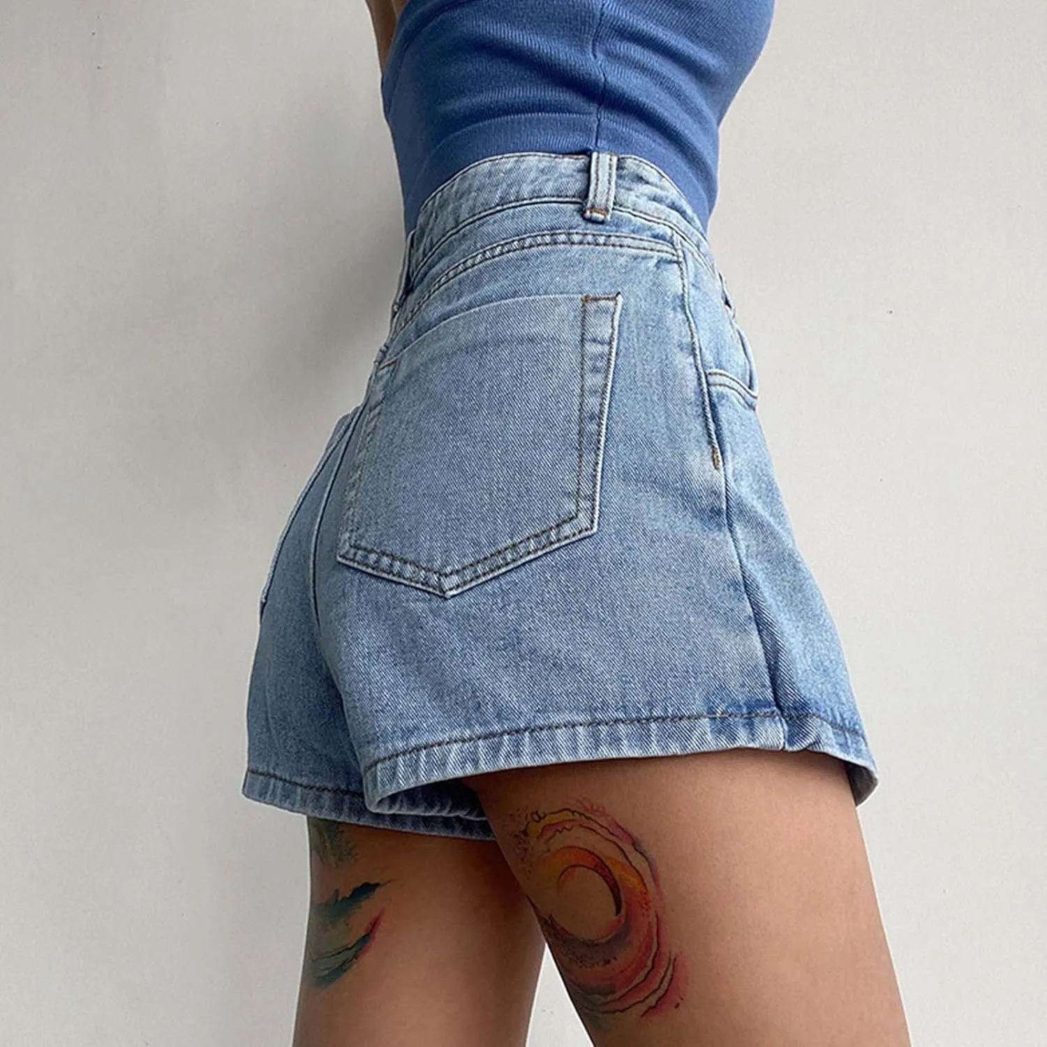 Jean Skirts for Women Y2k Denim Skirt Stretchy Mini Skirt Skorts Cargo Skirt