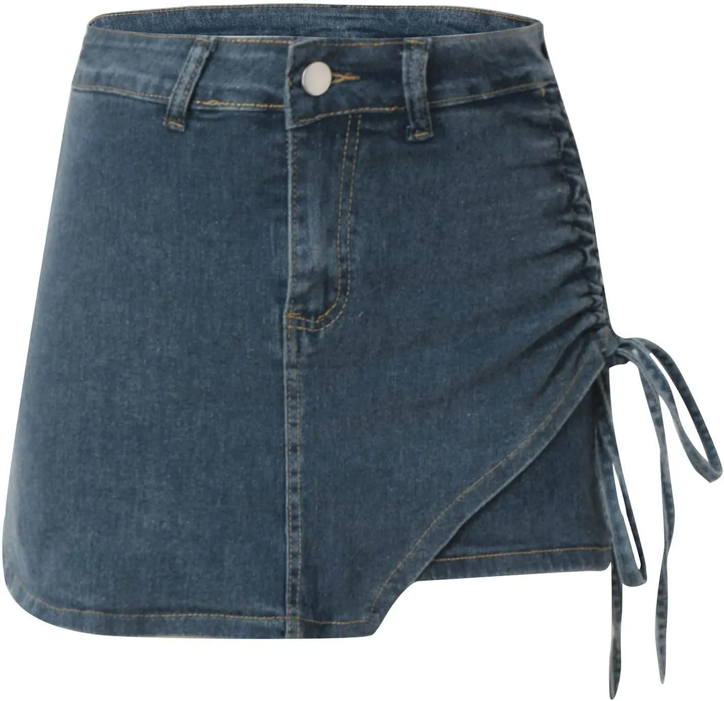 Jean Skirts for Women Y2k Denim Skirt Stretchy Mini Skirt Skorts Cargo Skirt