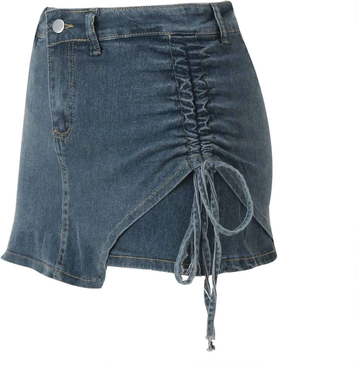 Jean Skirts for Women Y2k Denim Skirt Stretchy Mini Skirt Skorts Cargo Skirt
