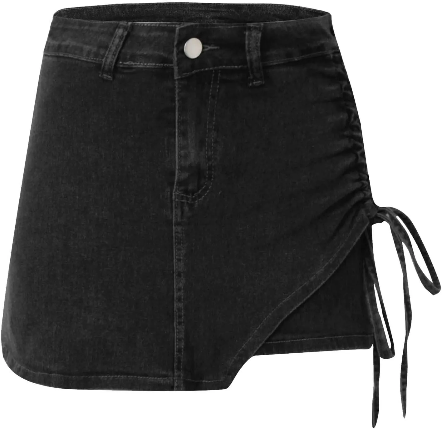 Jean Skirts for Women Y2k Denim Skirt Stretchy Mini Skirt Skorts Cargo Skirt