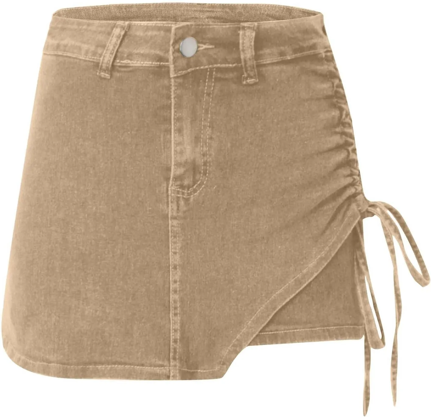 Jean Skirts for Women Y2k Denim Skirt Stretchy Mini Skirt Skorts Cargo Skirt