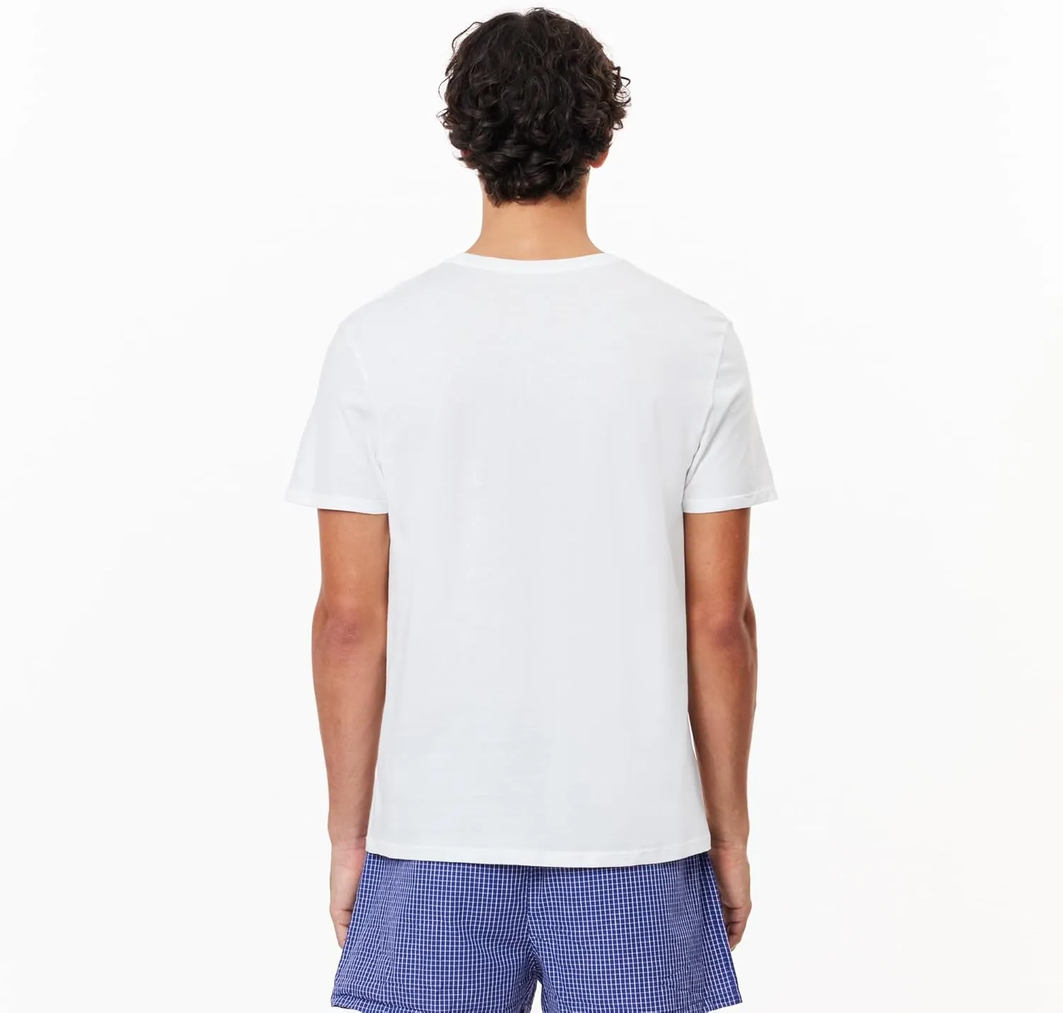 Lacoste Men's 100% Cotton Regular Fit Crew Neck Undershirt, 3-Pack