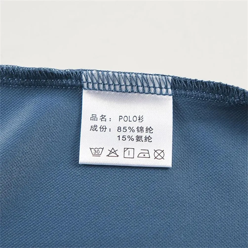 Men Slim Fit Casual Polo Shirts Quick Dry Short Sleeve Top Elasticity Cool Ice Silk Polo Shirt