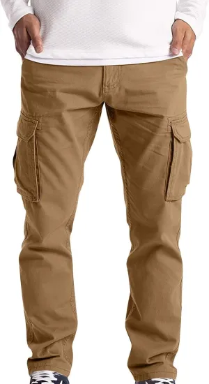 Mens Camo Pants Bell Bottom Pants for Men Fashion Loose Handsome Pocketjeans Pants Tooling Camouflage Pants M-4Xl
