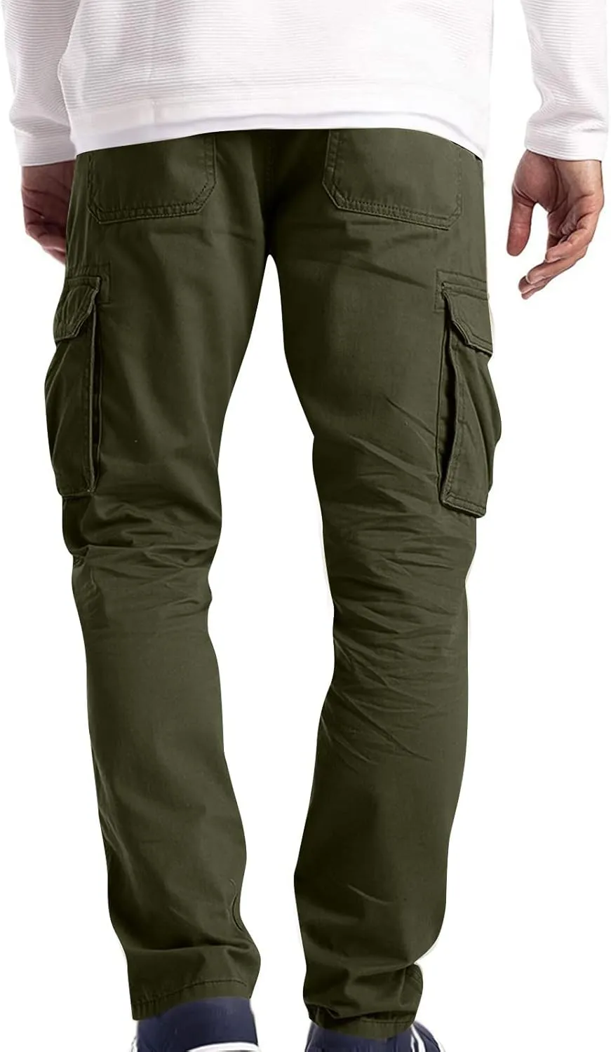 Mens Camo Pants Bell Bottom Pants for Men Fashion Loose Handsome Pocketjeans Pants Tooling Camouflage Pants M-4Xl