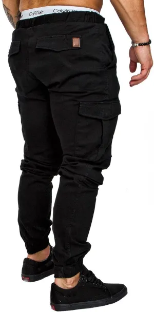 Men's Fashion Loose Handsome PocketJeans Pants Tooling Camouflage Pants M-4XL