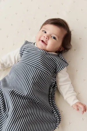 Merino Kids Go Go Bag - All Seasons - Dark Slate Stripe