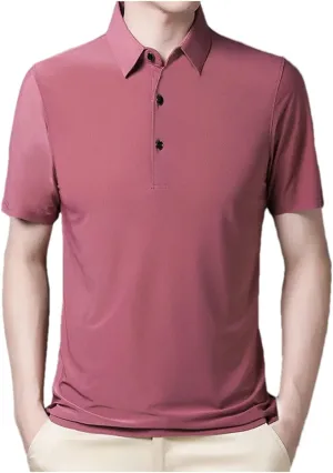 Mnjyihy Men Summer Multi-Colors Polo Shirt Bussiness Moisture Wicking Quick-Dry Short Sleeve Casual Polo Shirts