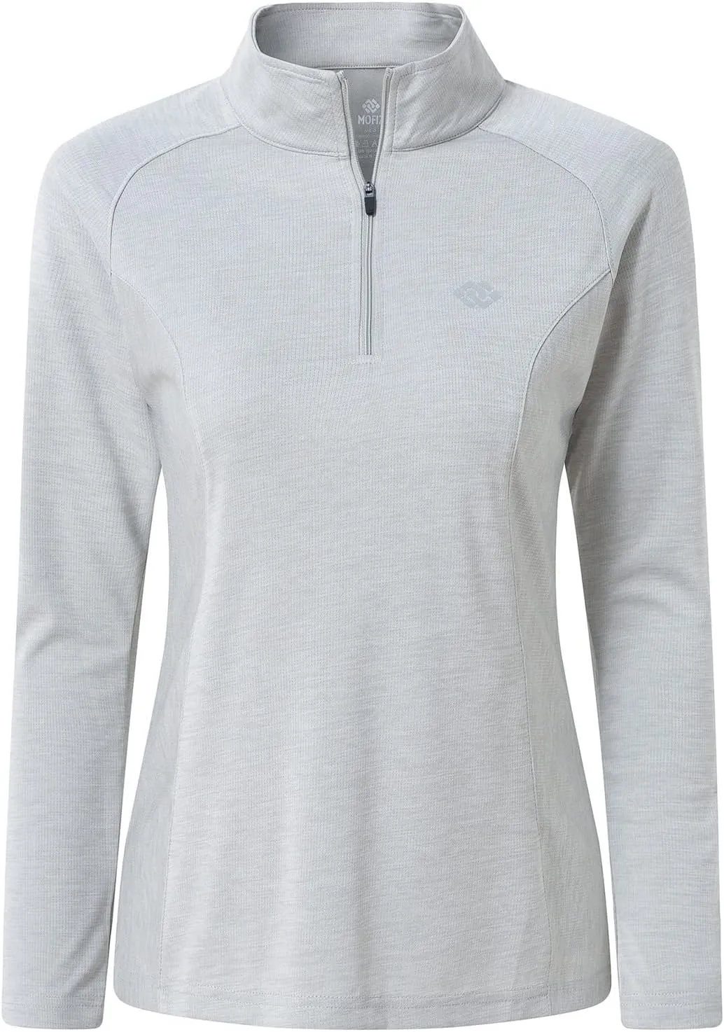 MoFiz Women's Long Sleeve Golf Polo Shirt 1/4 Zip UPF 50  Sun Protection Quick Dry Workout Hiking Athletic Shirts