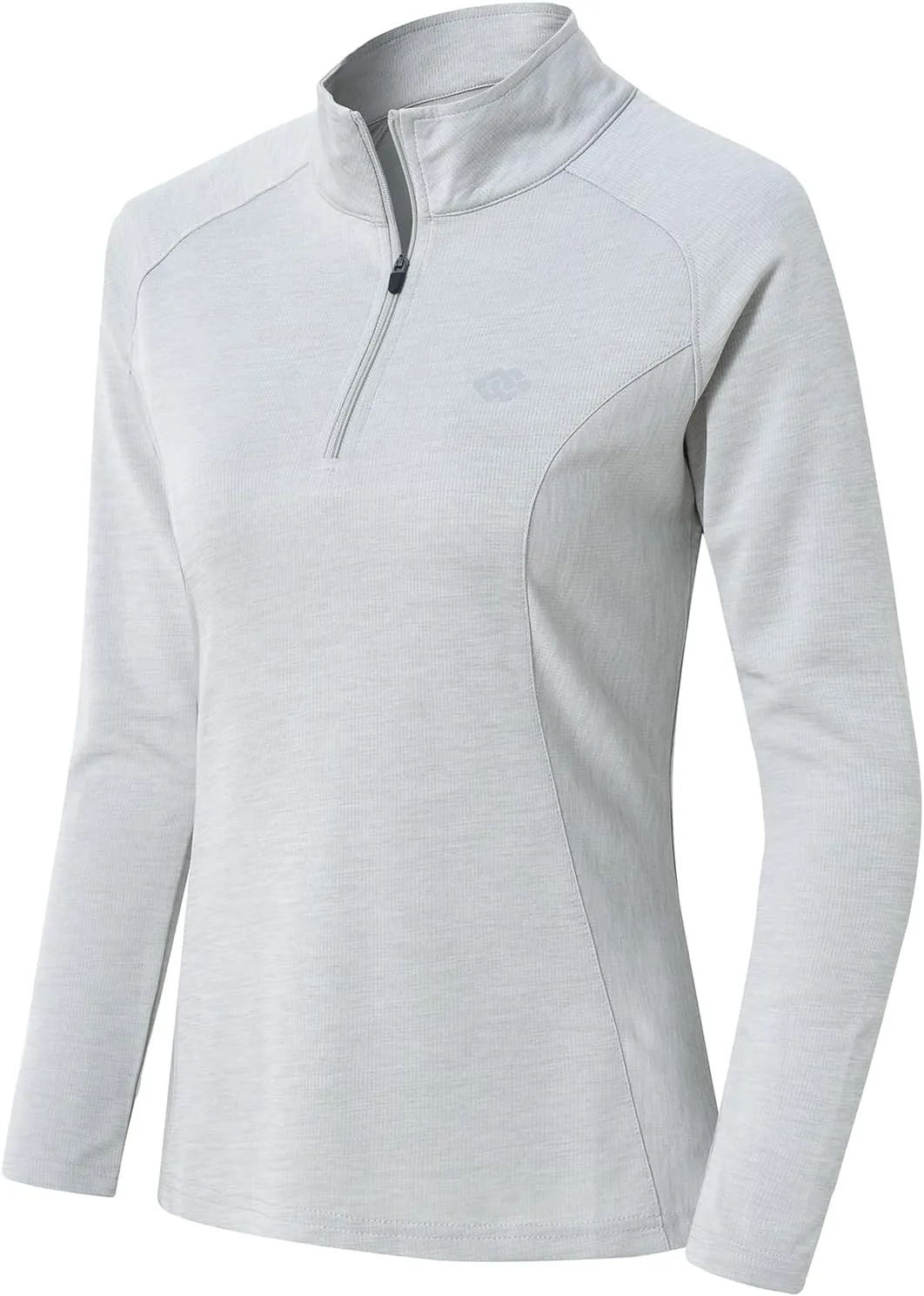 MoFiz Women's Long Sleeve Golf Polo Shirt 1/4 Zip UPF 50  Sun Protection Quick Dry Workout Hiking Athletic Shirts