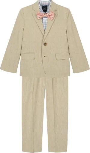 Nautica Boys' 4-Piece Suit Set with Dress Shirt, Tie, Jacket, and Pants